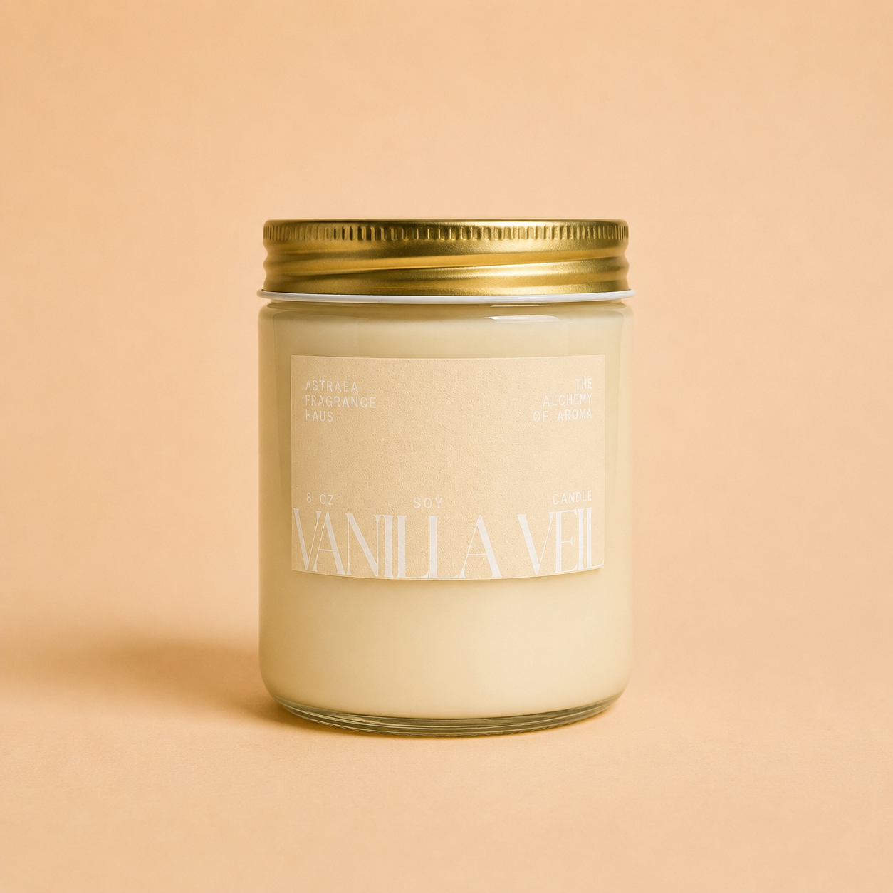 Ariana Fragrance Haus Vanilla Veil perfume bottle with elegant glass design and a soft, creamy vanilla scent label.