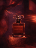 Sacred Heart perfume bottle by Astraea Fragrance Haus, elegant glass container with intricate design and floral accents.